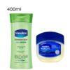 VASELINE INTENSIVE CARE LOTION 400ML ALEOSOOTH + Vaseline blueseal dermatologist tested pure petroleum