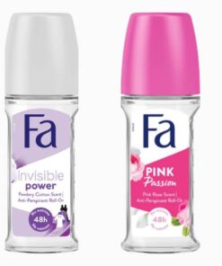 Fa invisible power 48h roll on 50ml + Fa pink passion 48h roll on 50ml
