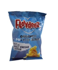 FLOYDEEZ GOURMET POTATO CRIPS SALT & MALT VINEGAR 50G