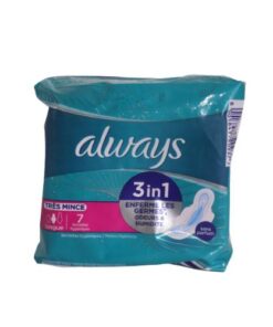 Always 3in1 No Leaks, irritation & scent worries 7 pads