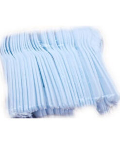 WHITE DISPOSABLE TEA SPOON 80PCS